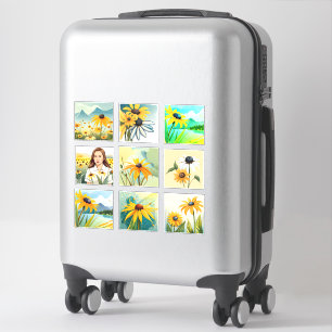 Pegatina Watercolor Susan Black Oyed Scrapbook