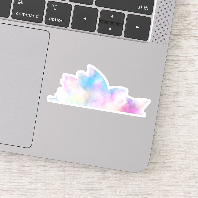 Pegatina Watercolor Sydney Opera House (Detalle)