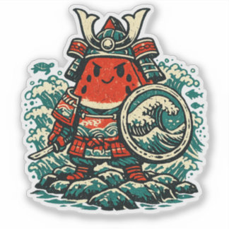 Pegatina Watermelon Shogun — Guardian of the Seas