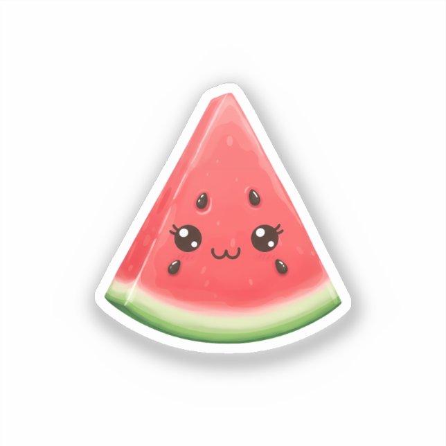 Pegatina Watermelon Sticker Custom Funny Summer Fruit Gift (Anverso)