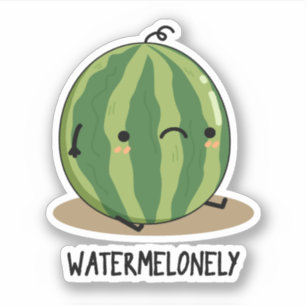 Pegatina Watermelonly Funny Watermelon Fruit Pun