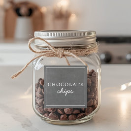 Pegatina Waterproof Holiday Hot Chocolate Bar Jar Labels