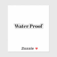 Waterproof Splash Free Package Label Black White