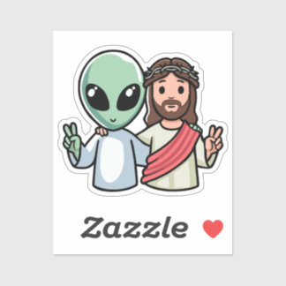 Pegatina We come in peace