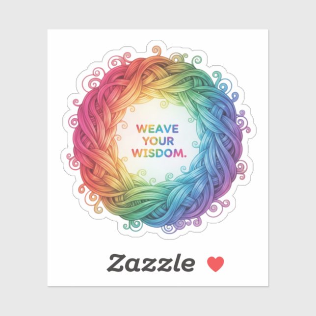 PEGATINA WEAVE YOUR WISDOM (Hoja)