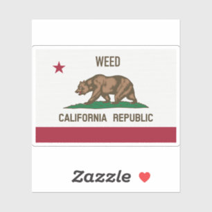 Pegatina Weed CA