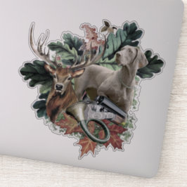 Pegatina Weimaraner "Gray Ghost"