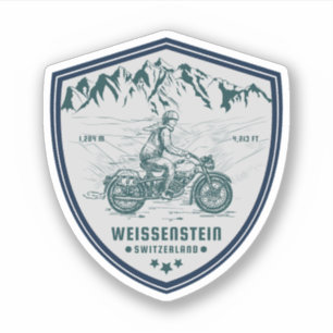 Pegatina Weissenstein jura Alpes tour en moto por los Alpes