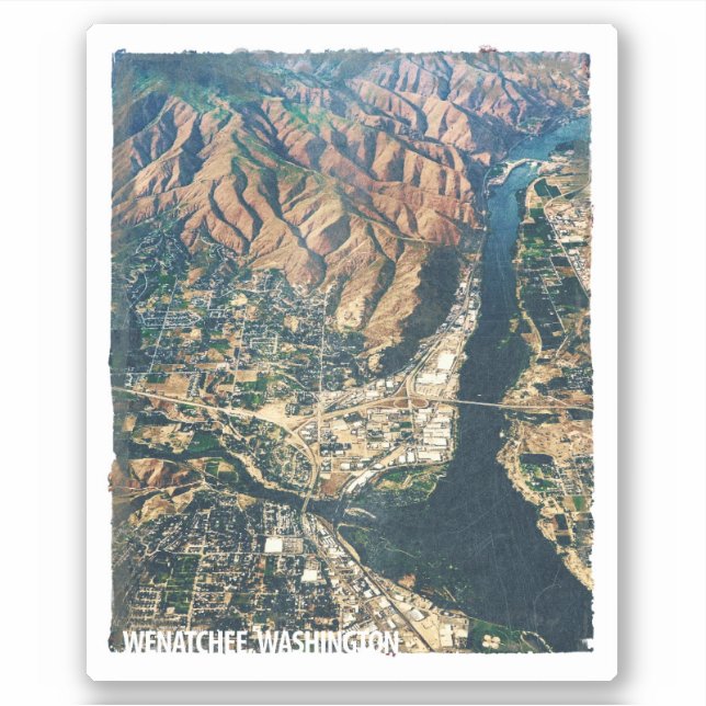 Pegatina Wenatchee, WA (Anverso)