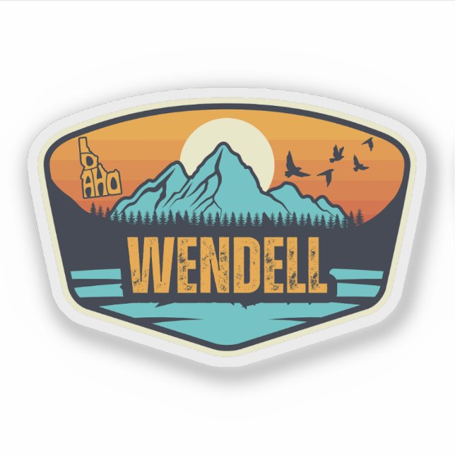 Pegatina Wendell, Idaho (Anverso)