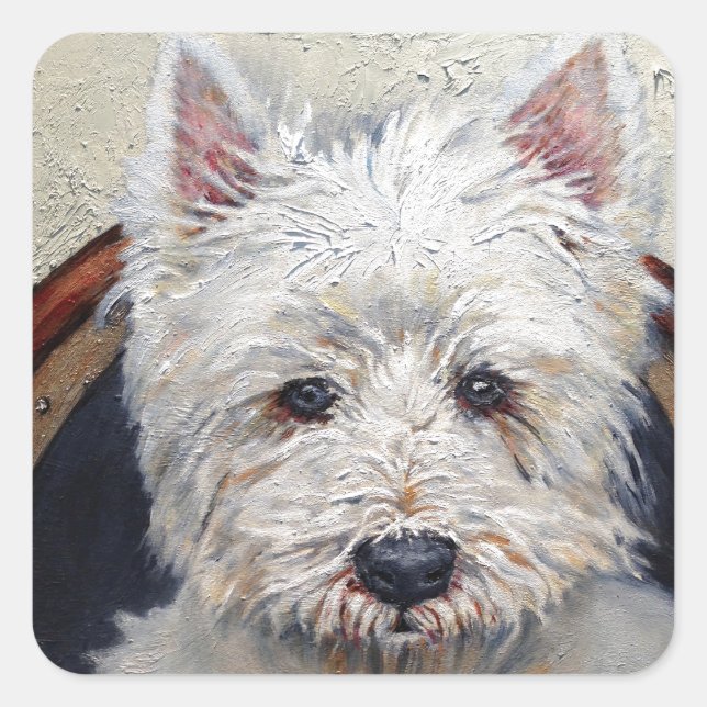 Pegatina West Highland Terrier (Anverso)