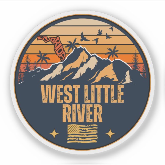 Pegatina West Little River, Florida  (Anverso)