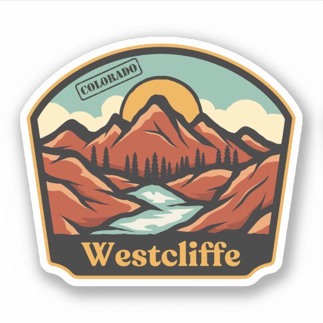 Pegatina Westcliffe, Colorado Sticker (Anverso)