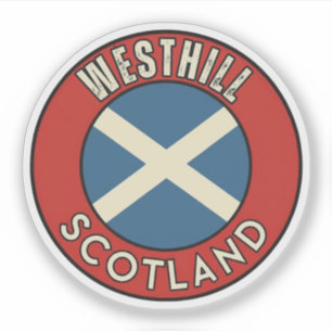 Pegatina Westhill, Escocia