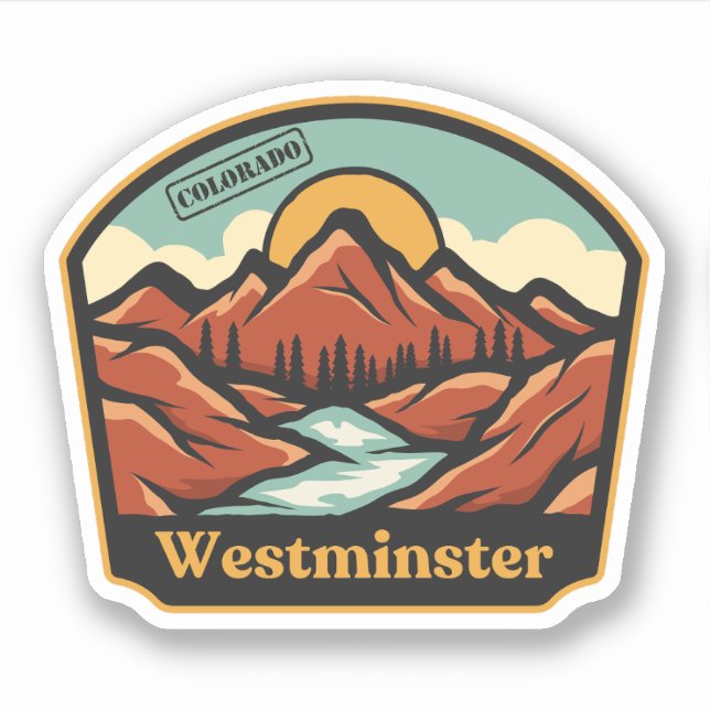 Pegatina Westminster, Colorado Sticker (Anverso)