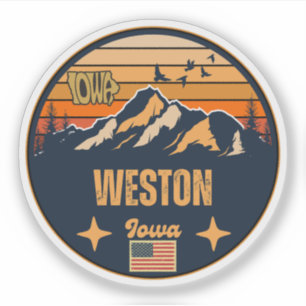 Pegatina Weston, Iowa
