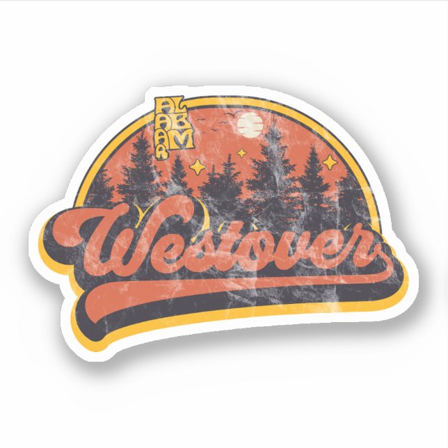 Pegatina Westover, Alabama (Anverso)