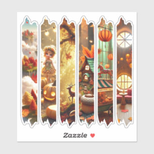 Pegatina Whimsical Autumical Fantasy Washi Tape Scrapbook