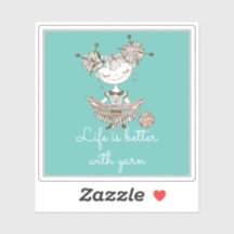 Whimsical Yarn Lover Chica