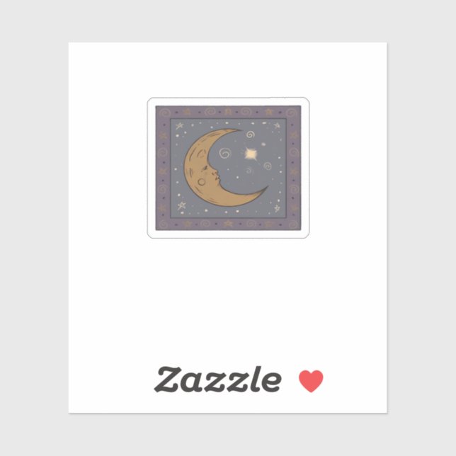 Pegatina Whimsigoth Moon Classic (Hoja)