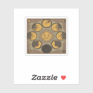 Pegatina Whimsigoth Moon Classic