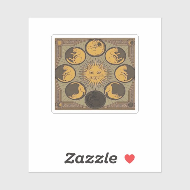 Pegatina Whimsigoth Moon Classic (Hoja)