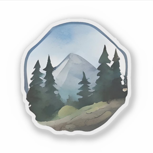 Pegatina Whispers of the Pines (Anverso)