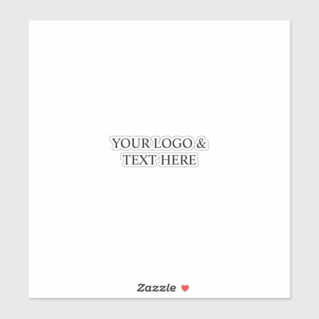 Pegatina White Personalized – Your Logo & Text Here (Hoja)