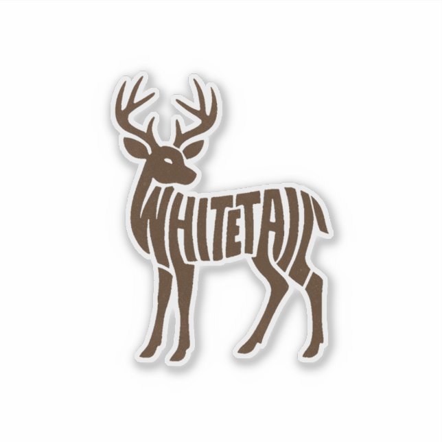 Pegatina WHITETAIL Decal Sticker (Anverso)