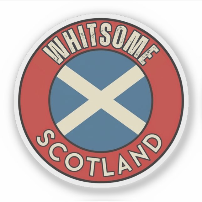 Pegatina Whitsome, Escocia (Anverso)