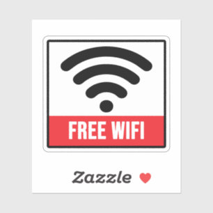 Pegatina Wi-Fi gratuito