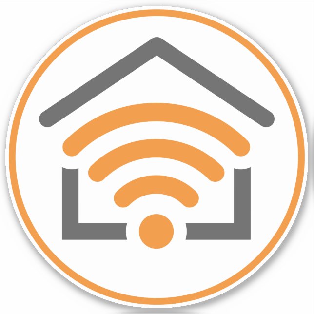 Pegatina Wi-Fi residencial (Anverso)
