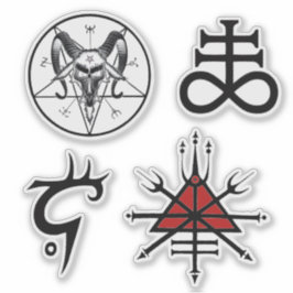 Pegatina Wiccan Witchcraft Alchemy Dark Powers