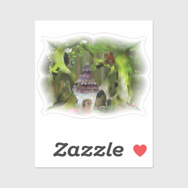 Pegatina Wichtelwald (Hoja)