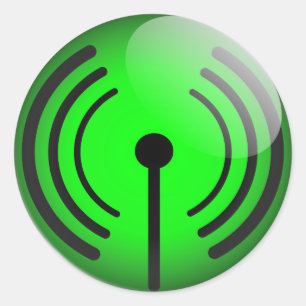 Pegatina wifi brillante