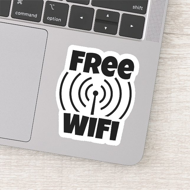 Pegatina WIFI gratuito (Detalle)