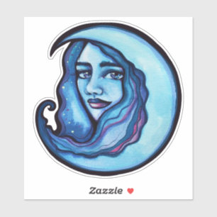 Pegatina Wild MoonChild Goddess Moon Child Witch