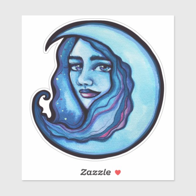 Pegatina Wild MoonChild Goddess Moon Child Witch (Hoja)