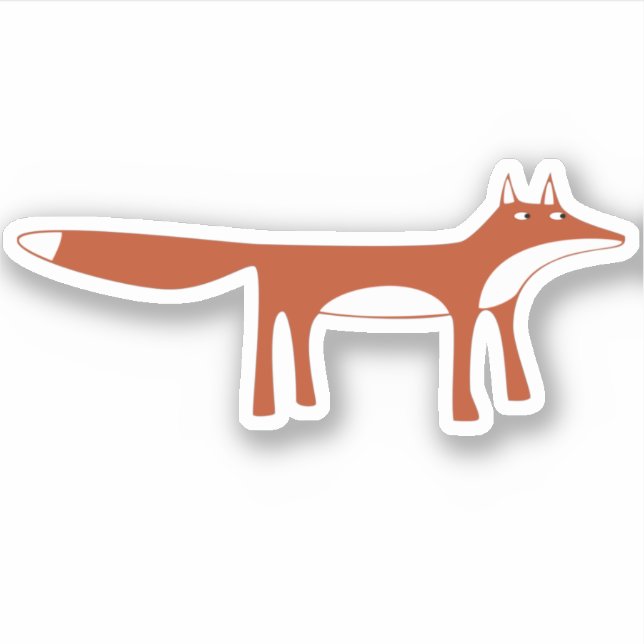 Pegatina Wild Red Fox (Anverso)