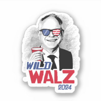 Pegatina Wild Tim Walz