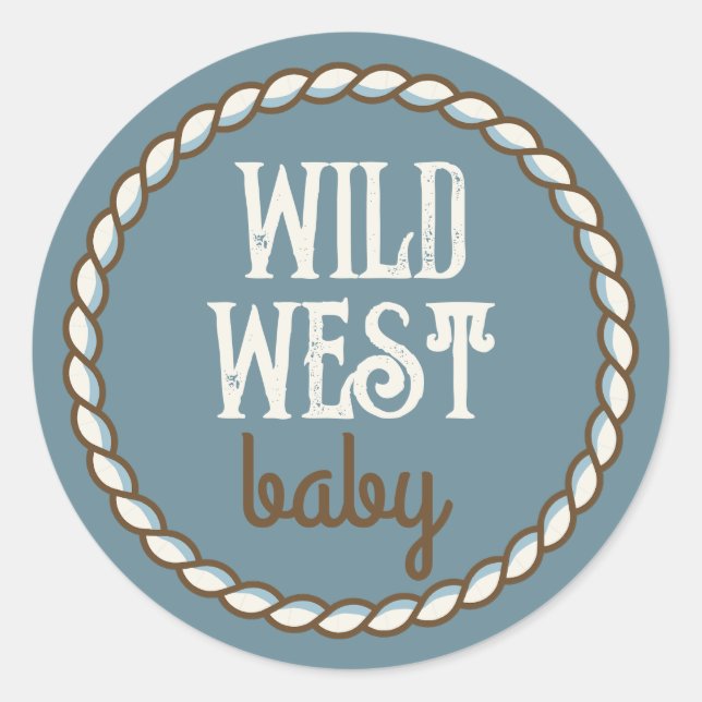 Pegatina Wild West Baby (Anverso)