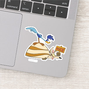 Pegatina WILE E. COYOTE™ y ROAD RUNNER™ Boulder