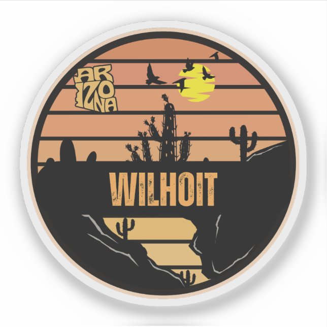 Pegatina Wilhoit, Arizona (Anverso)