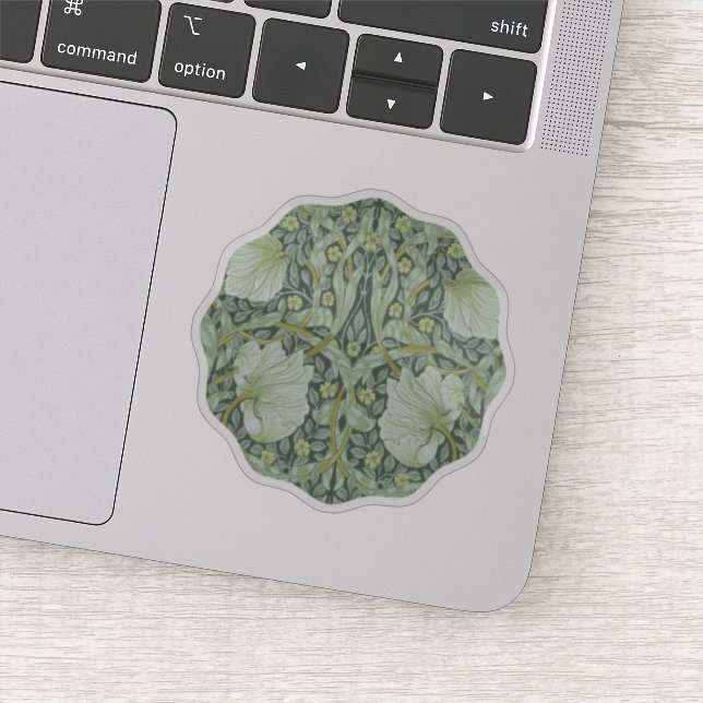 Pegatina William Morris, patrón Art Nouveau, arte hermoso (Detalle)