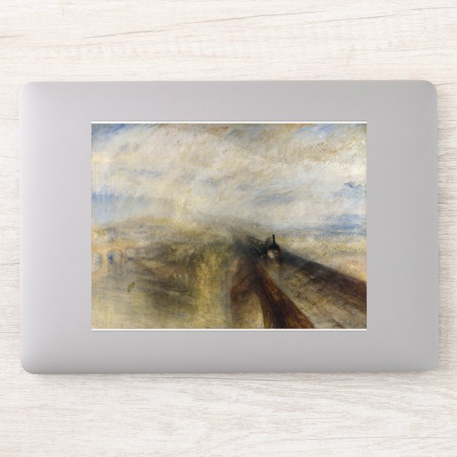 Pegatina William Turner - Lluvia, vapor y velocidad (Ordenador)