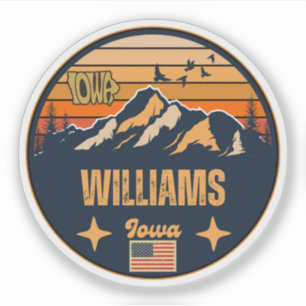 Pegatina Williams, Iowa