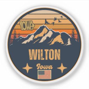 Pegatina Wilton, Iowa