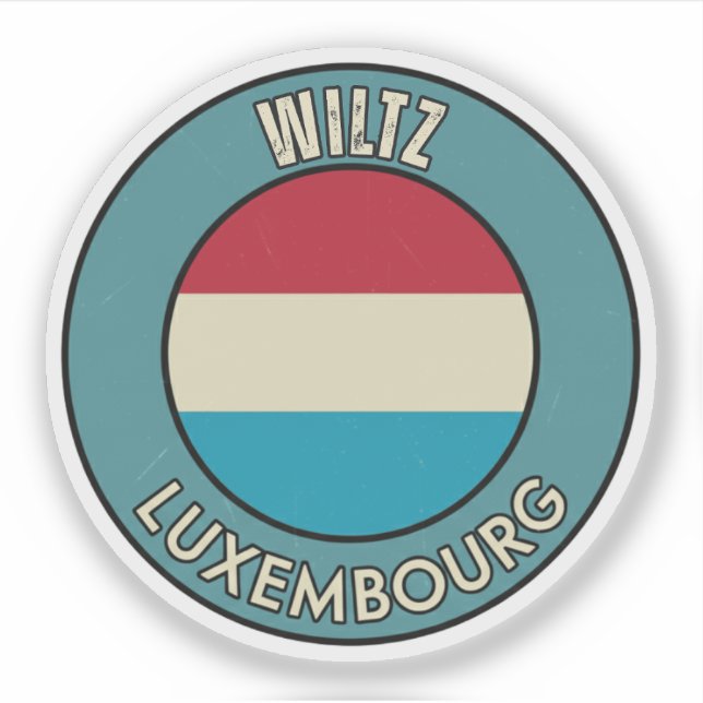 Pegatina Wiltz, Luxemburgo (Anverso)