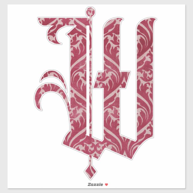 Pegatina WINCHESTER -W- | nombre personalizado | íntima per (Hoja)