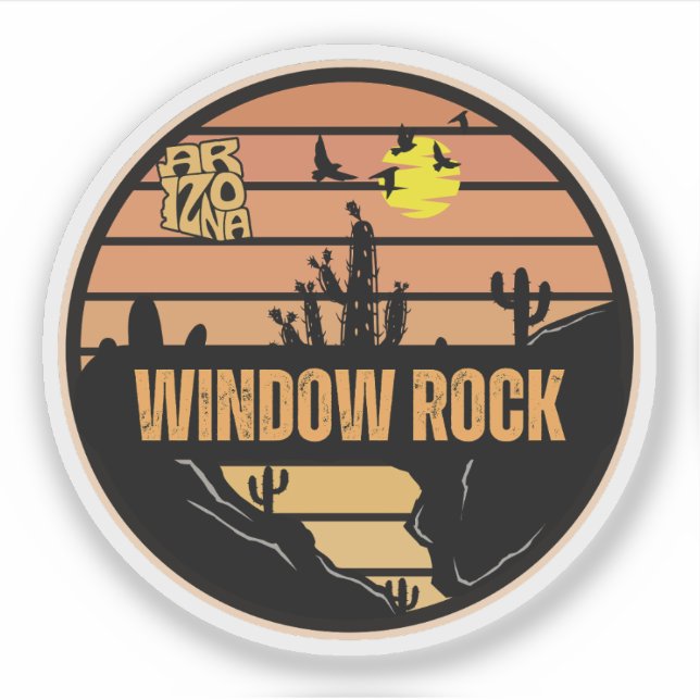 Pegatina Window Rock, Arizona (Anverso)